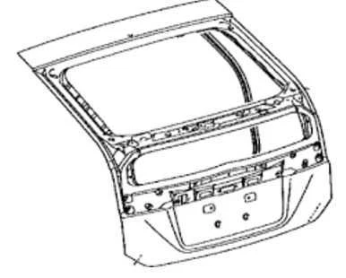 GRY DECKLID TAILGATE 2010-2014 TOYOTA PRIUS — 第 1/4 张图片