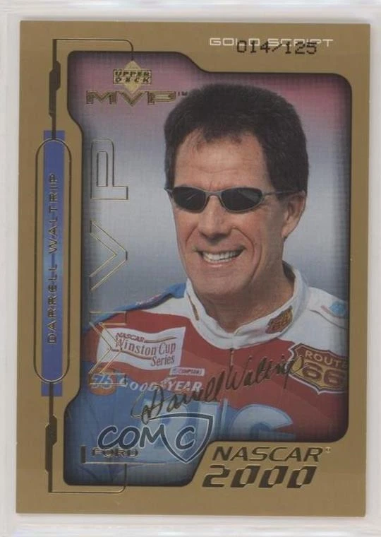 2000 Upper Deck MVP Gold Script /125 Darrell Waltrip #96 HOF - Image 1 of 2