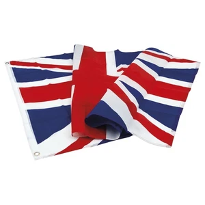 Flagge Union Jack 3x5' Fuß leichtes Polyestergewebe Metallösen auf Hebebühne  - Bild 1 von 3