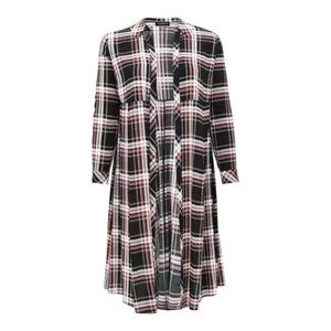 NWT Torrid Women's Plaid Kimono Shirt Dress Black/Red Size 12 - Picture 1 of 14