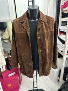 King's Giacca In Pelle Donna Woman Tg46 Marrone LLV1708 - Picture 1 of 11