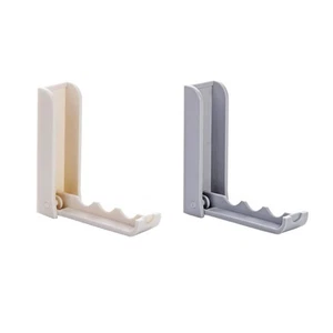 2 Pcs Foldable Door Rear Hook Folding Hooks for Wall Hanging Clothes - Picture 1 of 8