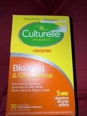 Culturelle Probiótico Hinchazón y Defensa de Gases 30 Cápsulas Vegetarianas 26/07 Foto 1 de 4