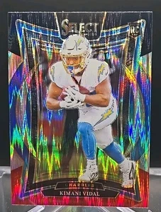 2024 Select Concourse Level Kimani Vidal Tri Color Shock Prizm RC #15- Chargers - Picture 1 of 2