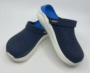 Zoccoli Crocs LiteRide blu navy bianco uomo 6 donna 8 NUOVI - Foto 1 di 7
