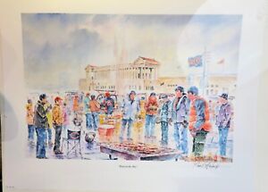 CHICAGO BEARS SOLDIER FIELD, BACK IN THE DAY, ART PRINT SIGNED BY PAUL ASHACK 