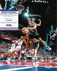 TERESA WEATHERSPOON signed NEW YORK LIBERTY 8X10 photo HOF w/ COA PSA AL67043 - Picture 1 of 1
