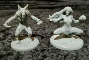 El hombre lobo aullador y Marsha - Estatua/estatuilla de resina de 50 mm - Imagen 1 de 5