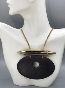 Mark "Wood Works Necklace" (Bold wood works necklace 24” with 3” Extender) ~Rare - Picture 1 of 7