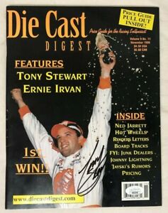 Tony Stewart Signed Die Cast Magazine - JSA COA Auto NASCAR Home Depot 1999
