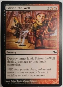 MTG Magic The Gathering Card Poison the Well Sorcery Red Black Shadowmoor - Picture 1 of 2
