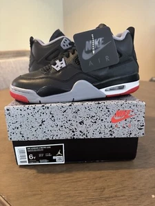 Jordan 4 Retro Bred Reimagined GS TALLA 6Y NUEVO FQ8213-006 - Imagen 1 de 6