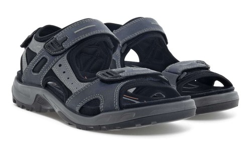 Sandali Ecco Trekking Offraod blu marino velcro morbido 069564 02038
