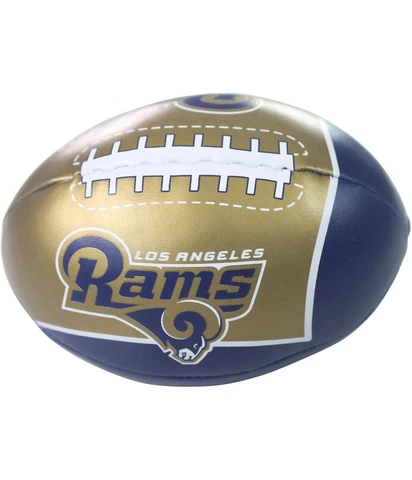 NFL Unisex LA Rams Quick Toss Soft Football Souvenir, Blue, Mini Size Cover