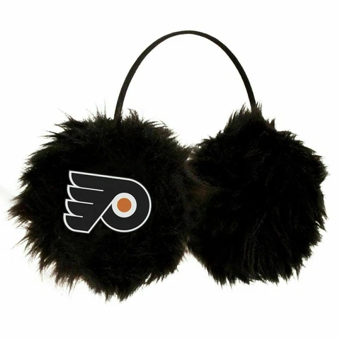 NEW! PHILADELPHIA FLYERS FURRY EARMUFFS CHEER MUFFS LICENSED Cover