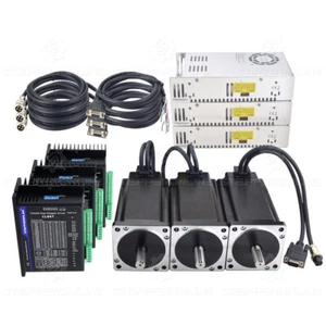 3 Achse Nema 34 Closed Loop Schrittmotor 4.8-12Nm Servo Driver CL86T V4.1 Kit - Bild 1 von 16