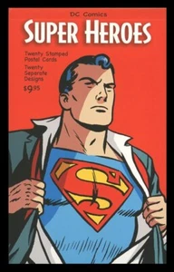 UX458-77 D.C. COMICS SUPER HEROES SET DI 20 CARTOLINE POSTALI COME NUOVE - Foto 1 di 2