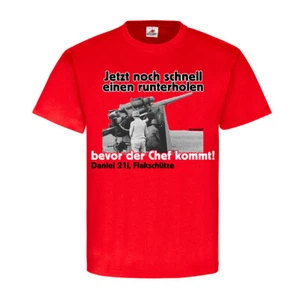 schnell einen runterholen! Flakschütze Humor Fun 8,8cm Flak T-Shirt #20626 - Bild 1 von 2