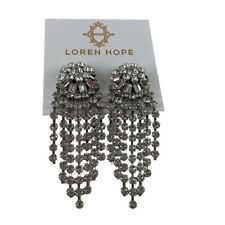 Loren Hope Women's White Diamond Billie Earrings Elegant Size OS