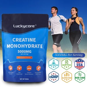 LuckyCare Pure Creatine Monohydrate 500 Gram Powder Micronized - 5g Per Serving - Picture 1 of 8