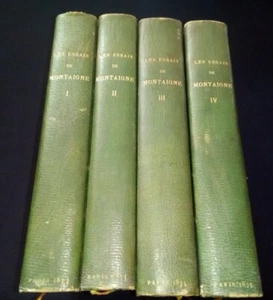 Les essais de Montaigne - Jouaust / Librairie des bibliophiles - 4 volumes 1873 - Picture 1 of 9