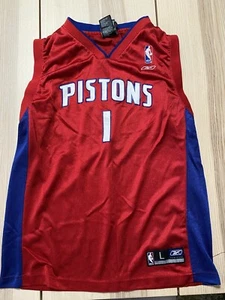 Vintage Reebok Chauncey Billups Pistons Swingman Jersey Yth L - Picture 1 of 8
