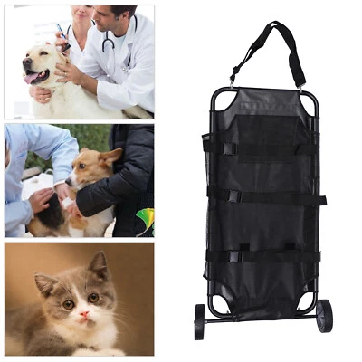 Pet Stretcher 110lbs Capacity Foldable, Mesh Ventilation, Wheels&Shoulder Strap - Image 1 of 4