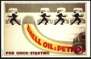 Modern Postcard: SHELL PETROL Advert - Shell for Quick Starting! Free Post - Bild 1 von 1