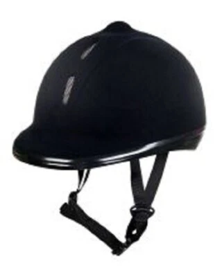 HKM Reithelm NEW FLOCK schwarz Gr.M 53-57 cm - Bild 1 von 2