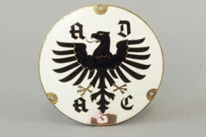 alte Emaille Auto Plakette - ADAC - Bild 1 von 2
