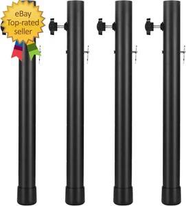 4 Pack Table Leg Extenders - 4 Levels Adjustable Folding Table Leg Extenders - 1 - Picture 1 of 12