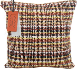 MISSONI HOME CUSHION COVER UPHOLSTERY KNITTED 16x16in 40x40cm TARTAN 138 - Picture 1 of 4