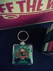 Keychain Vintage "93" KROQ 106.7 FM Radio Los Angeles  Promo PRIMAL SUMMER "New" - Picture 1 of 2