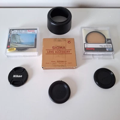 Nikon & Hama Camera Accessories Inc Filters Lens Hood And Caps Job Lot Bundle - Image 1 of 4