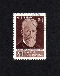 Romania 195 George Bernard Shaw single value (SG 2466) used - Picture 1 of 1