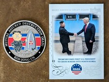 Decision 2020 DONALD J. TRUMP / KIM JONG UN MAGA Card #M5 ~ USA / N. KOREA