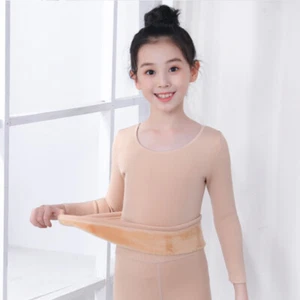 Girl Thermal Underwear Set Toddler Base Layer Dance Ballet SlimFleece Lined Soft - Picture 1 of 13