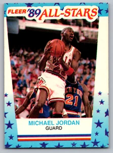 1989-90 FLEER STICKERS #3 MICHAEL JORDAN BULLS - Picture 1 of 3