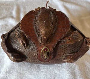 Vintage Taxidermy Armadillo Purse Hand Made As-Is/For Parts Claws Clasp USA - Picture 1 of 14