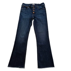 J. Crew Denim 9” Billie Demi Boot Crop Button Fly Raw Hem Jeans Women’s 28 Tall - Picture 1 of 15