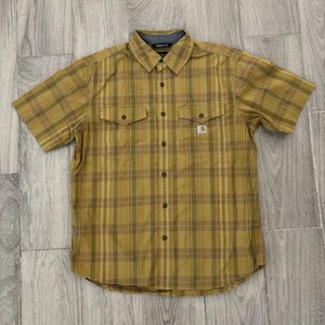 Carhartt Rugged Flex Shirt Relaxed Fit Hiking Mustard Yellow Men’s Large - Bild 1 von 7