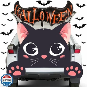 Halloween Trunk or Treat Car Decorations Kit for SUV, Black Cat Trunk or Trea - Picture 1 of 5