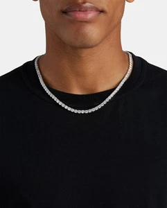 Cernucci 5mm Tennis Chain Diamond 24 inch Length Unworn In Bag Cubic Zirconia - Picture 1 of 5