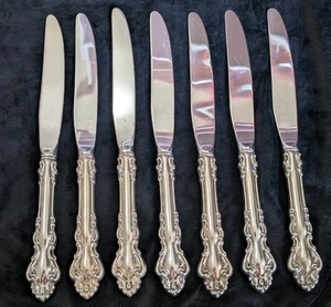 Reed and Barton Sterlingsilber Griff Besteck 7 Teile Messer - Bild 1 von 5