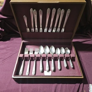 1939 Crown International Radiance Besteck 40-teiliges Set mit Aufbewahrungsbox - Bild 1 von 9