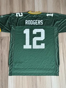 Green Bay Packers Aaron Rodgers Reebok Jersey - NFL Equipment On Field #12 XL - Picture 1 of 13