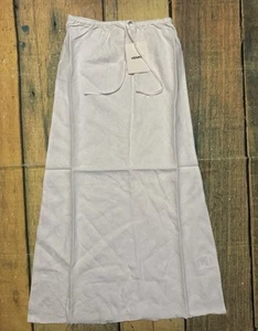 Venroy Women's Drawstring Waist Bias Skirt White Size Small - Picture 1 of 5