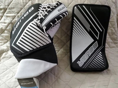  BAUER STREET GOALIE GLOVE & BLOCKER SZ-S NEW - Image 1 of 4