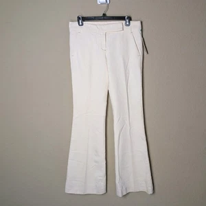 Pantalones Theory Tailor Crema Acampanados Pantalones Talla 6-8 (Etiqueta 1TALLA) NUEVOS CON ETIQUETAS $210 Silencioso Lujo - Imagen 1 de 11