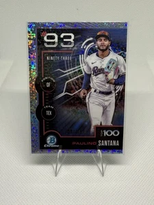 2025 bowman chrome top 100 Paulino Santana mini diamond 91/150 - Picture 1 of 1